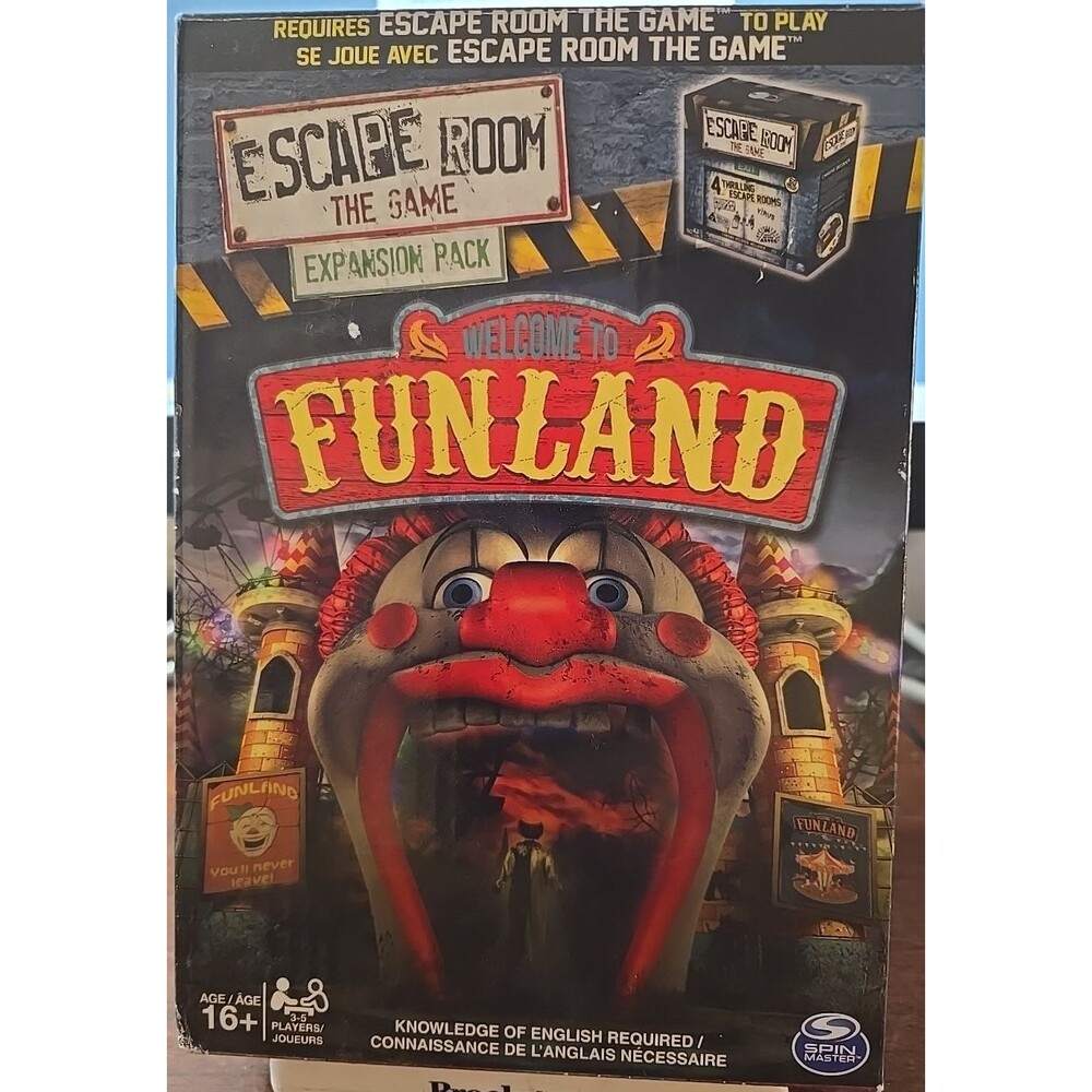 Escape Room the Game Expansion Pack "WELCOME TO FUNLAND" Spin Master Games